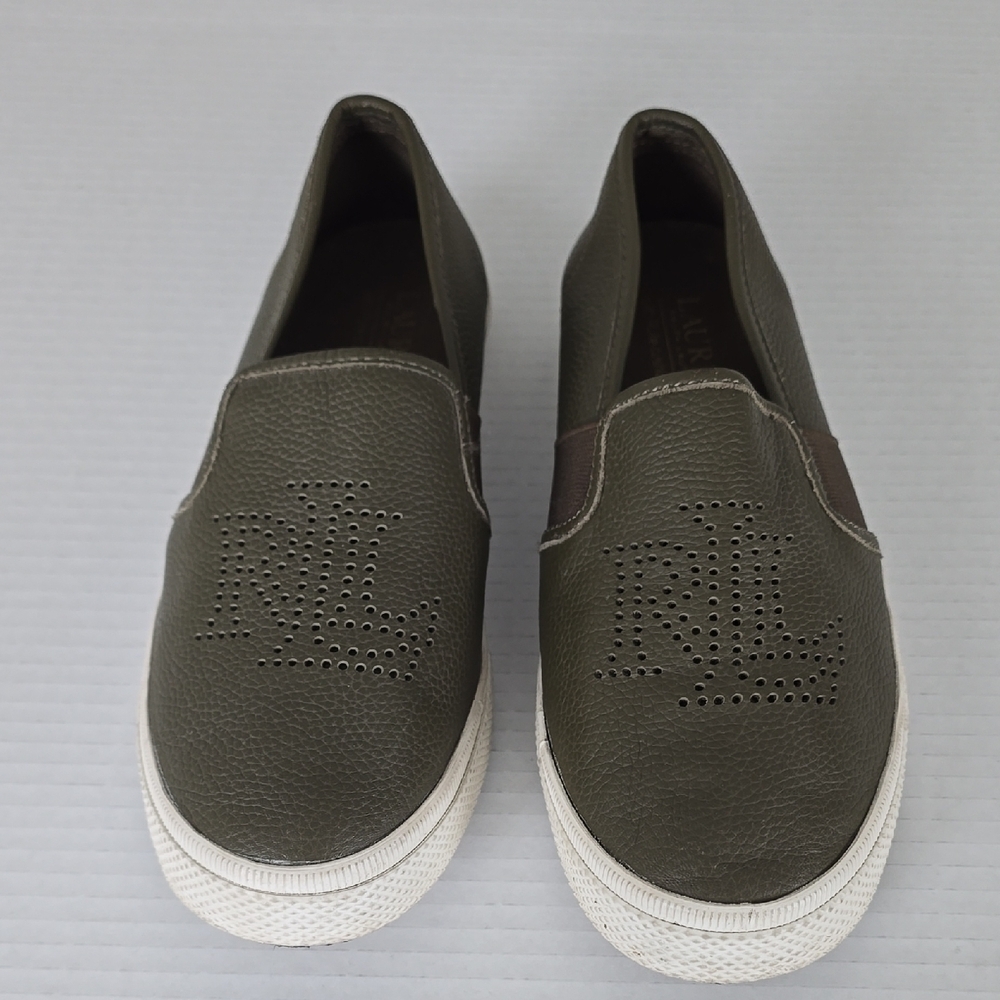 Lauren Ralph Lauren Women's Jarrett Leather Slip-On Loafers 7.5